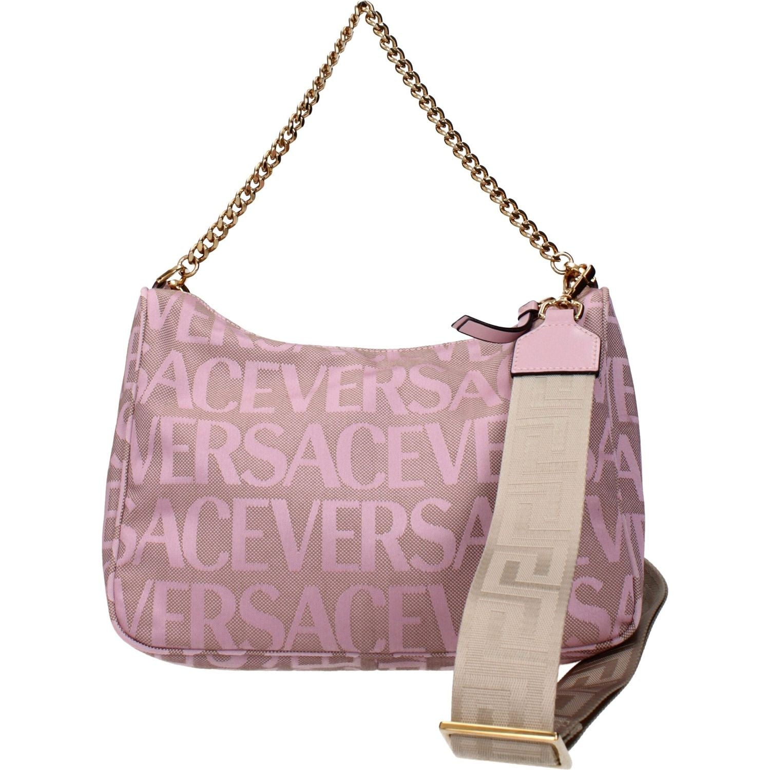 Front view with bag zipped and handles upright.