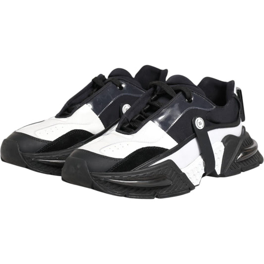 Dolce & Gabbana White Black Logo Airmaster Sneakers Shoes MV6540-43