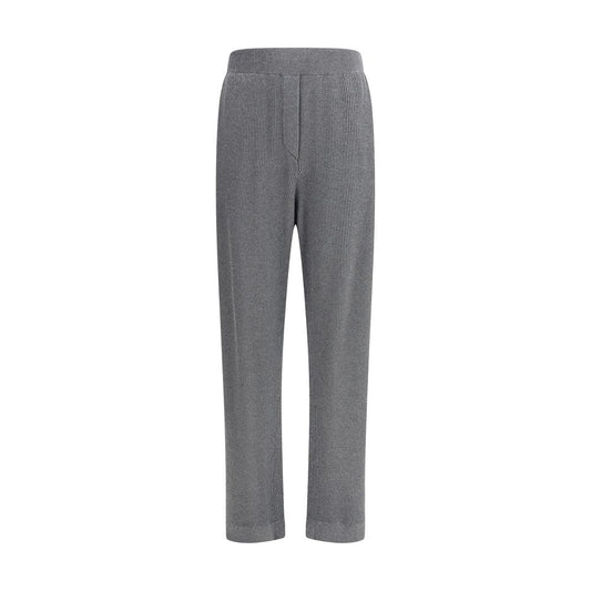 Brunello Cucinelli Gray Cotton Casual Pants