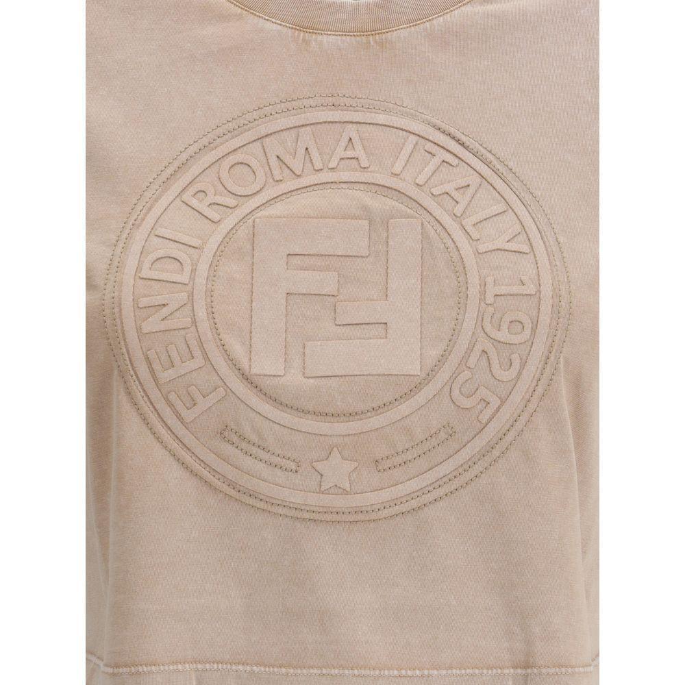 Fendi Cropped T-Shirt FE-FS9715ASNIF1RX9-M