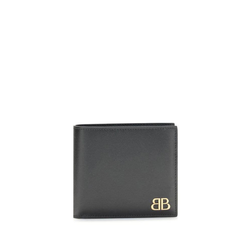 Balenciaga Black Calf Leather Bos Taurus Wallet
