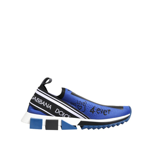 Dolce & Gabbana Blue Sorrento Low Top Sneakers Shoes
