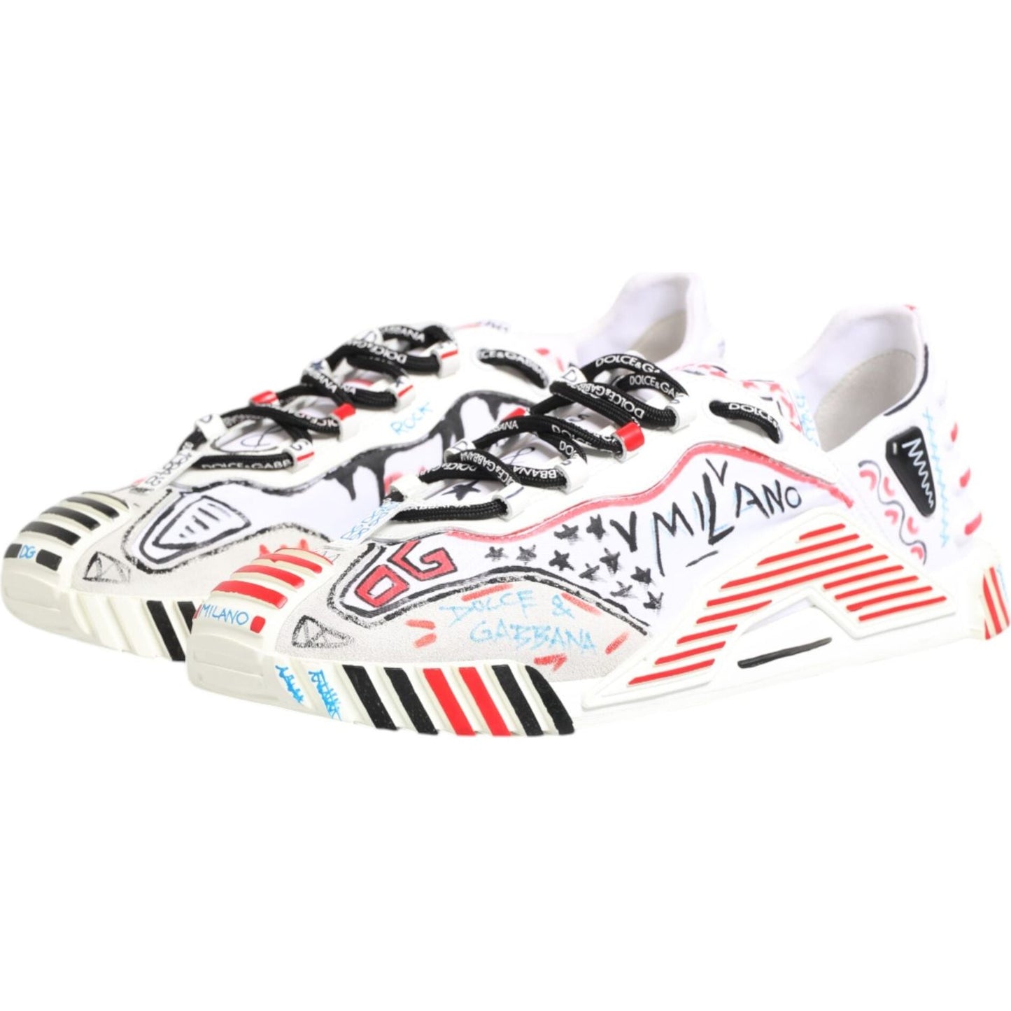 Dolce & Gabbana Multicolor Low Top NS1 Men Sneakers Shoes MV7802-44