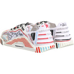 Dolce & Gabbana Multicolor Low Top NS1 Men Sneakers Shoes MV7802-44