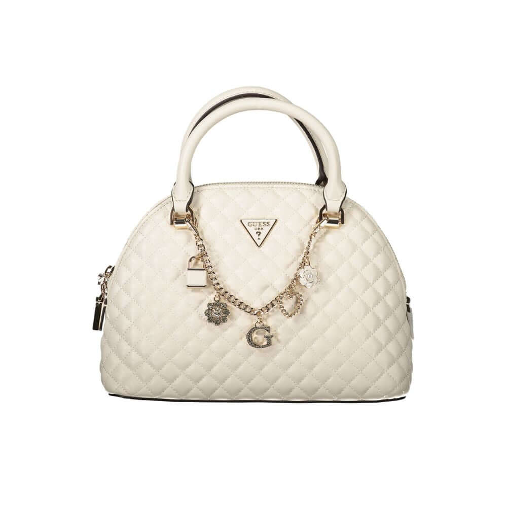 Guess Jeans White Polyethylene Handbag