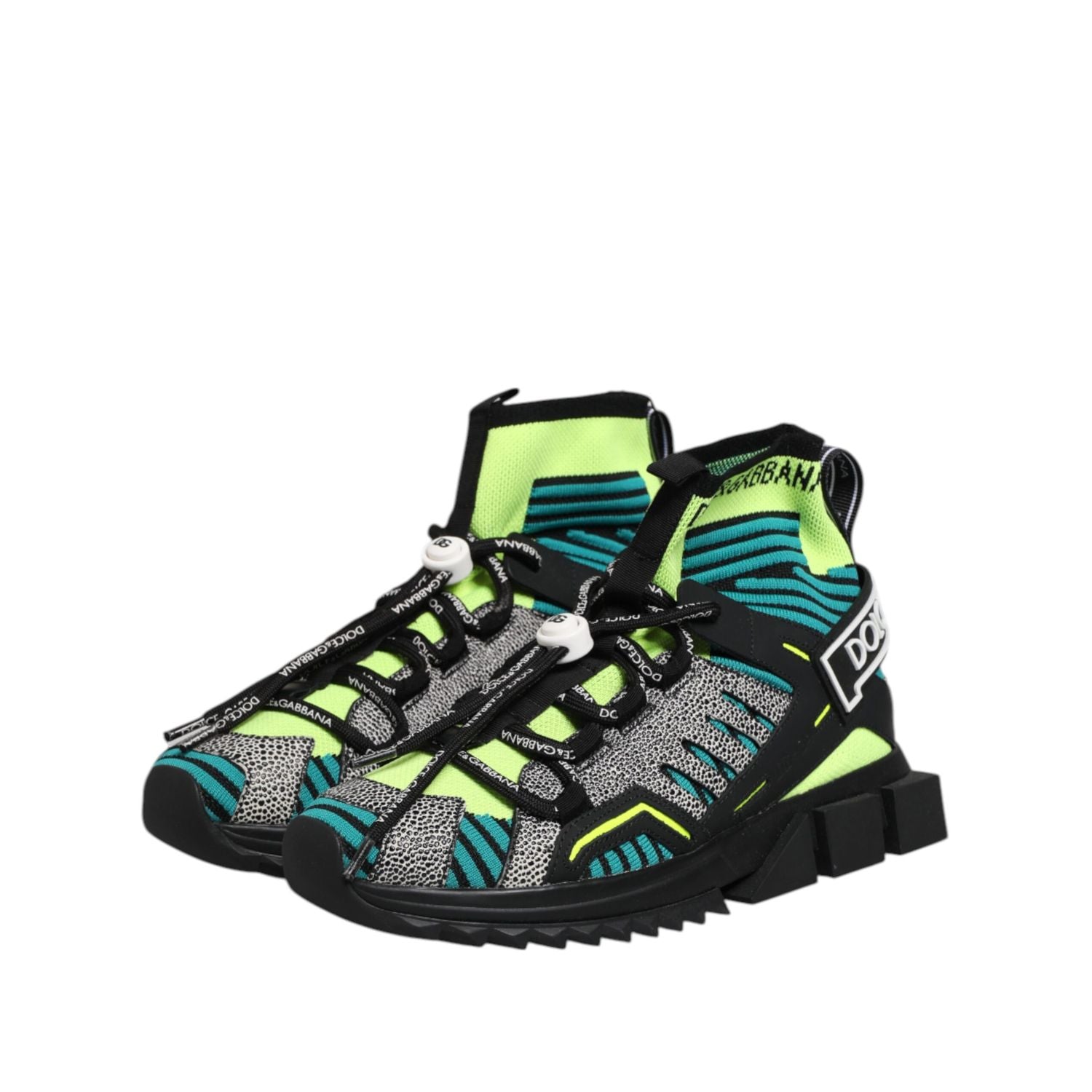 Dolce & Gabbana Multicolor Sorrento Socks Men Sneakers Shoes