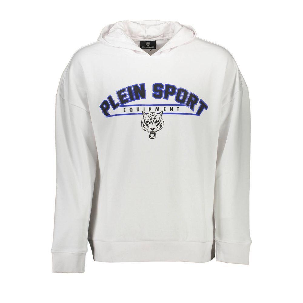 Plein Sport White Cotton Sweatshirt