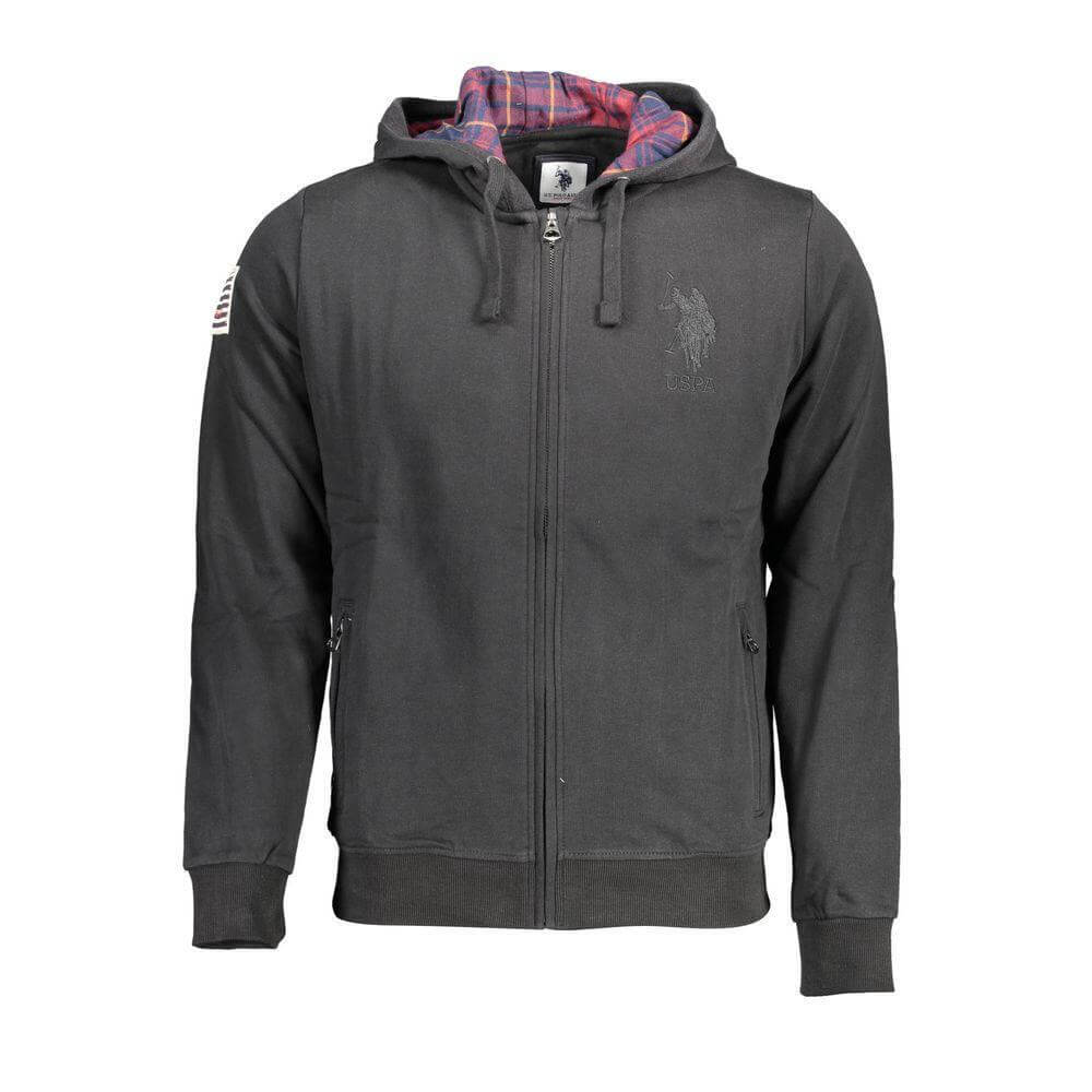 U.S. POLO ASSN. Black Cotton Sweatshirt