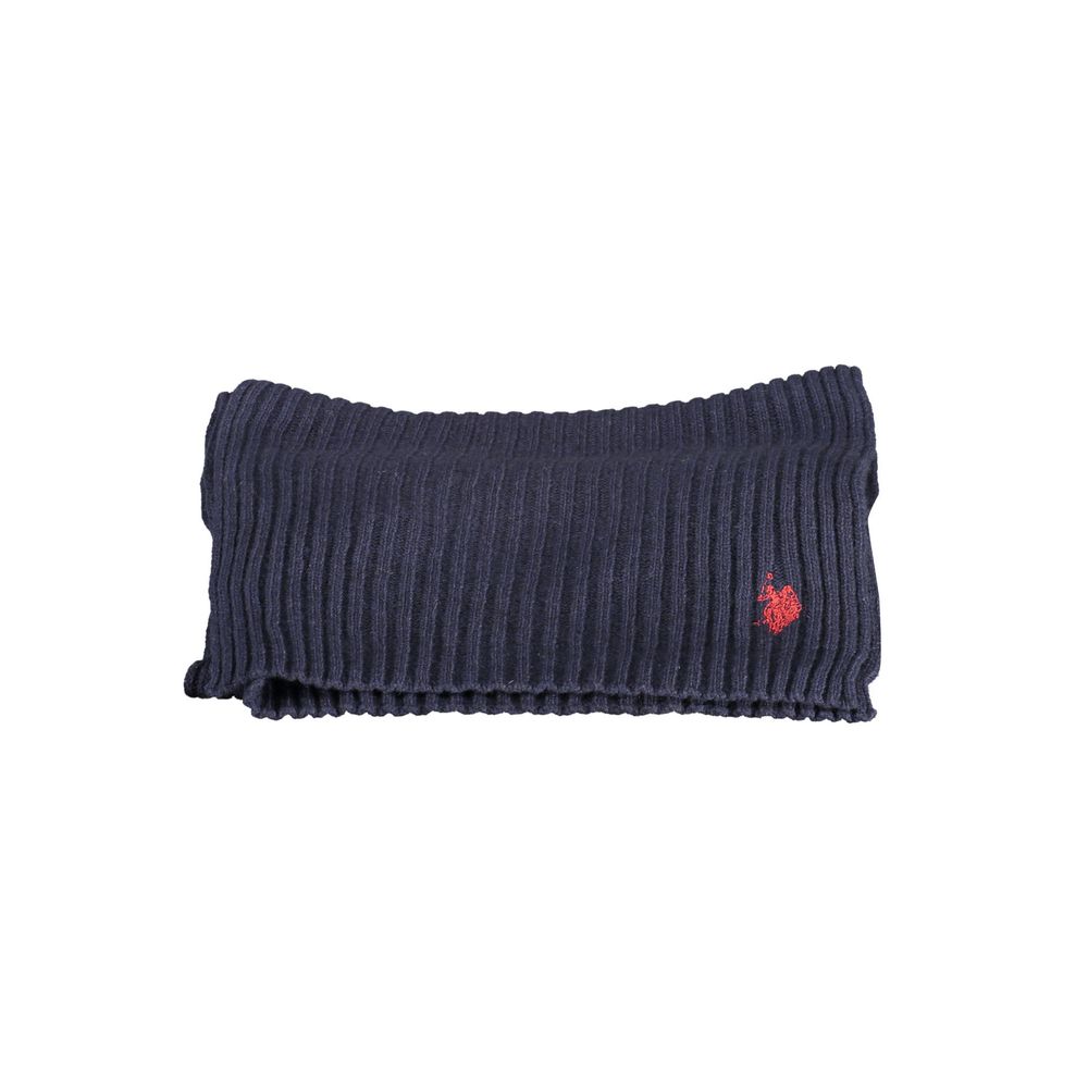U.S. POLO ASSN. Blue Wool Scarf