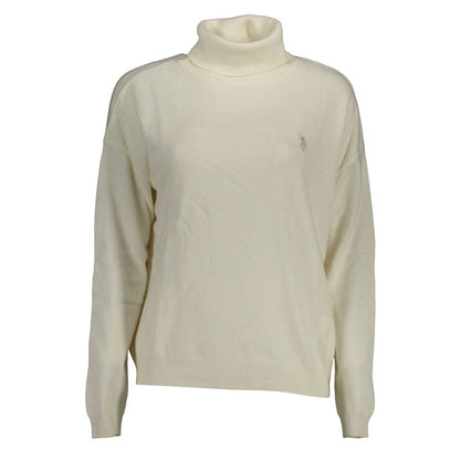 U.S. POLO ASSN. Bianco Viscose Women's Sweater