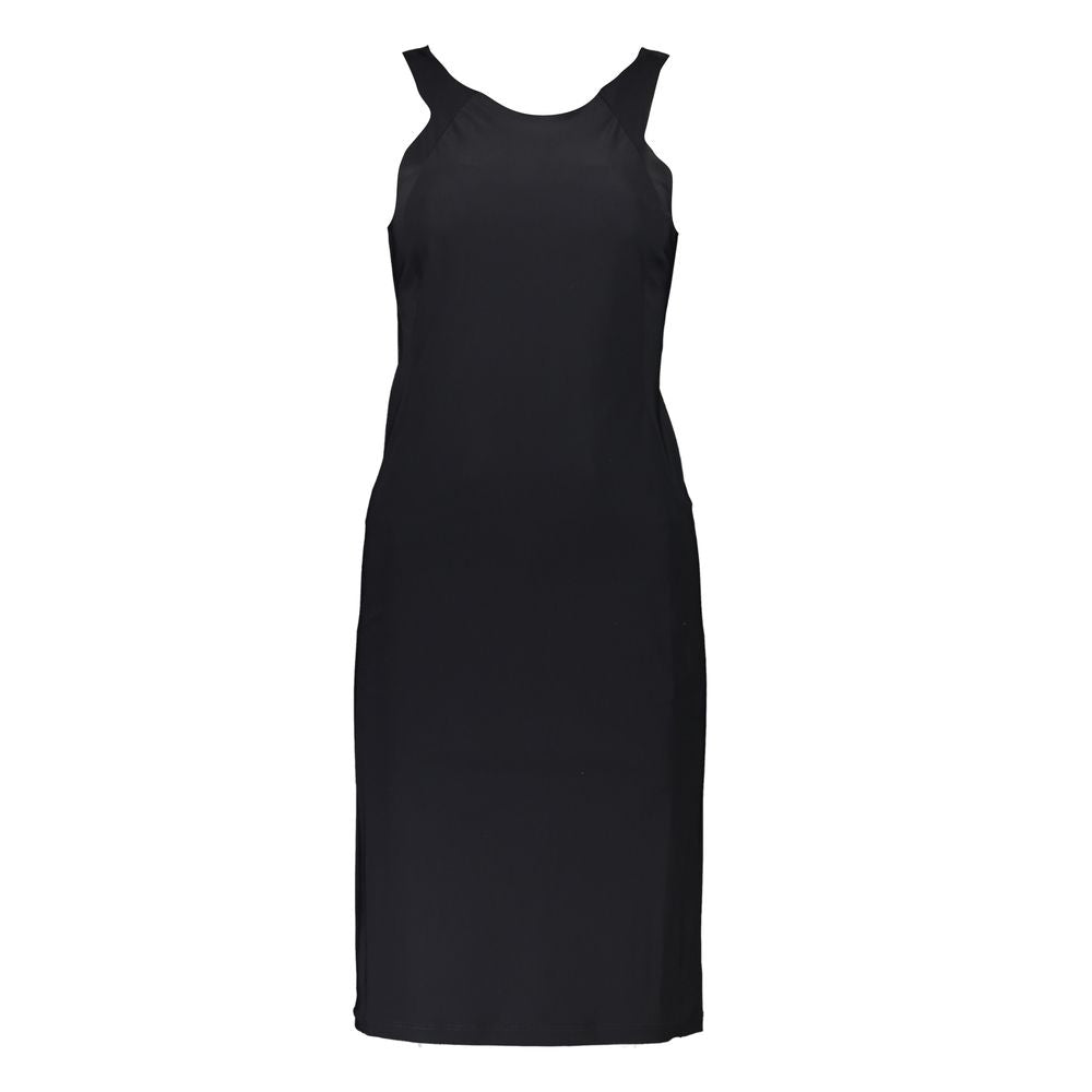 Patrizia Pepe Black Elastane Dress PA-28351-XS