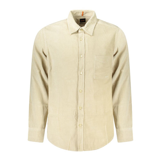 Hugo Boss Beige Cotton Shirt BO-34579-S