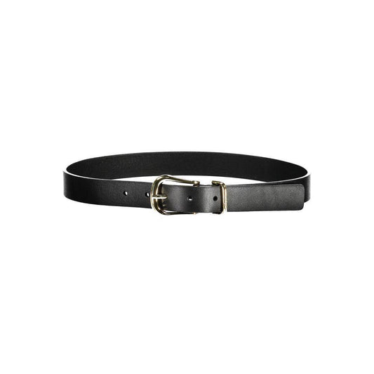 Tommy Hilfiger Black Leather Belt TO-37643-75 CM / 30 INCHES