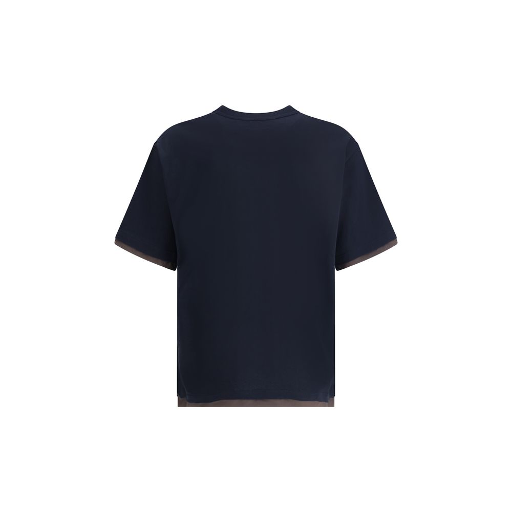 Sacai Black Cotton T-Shirt