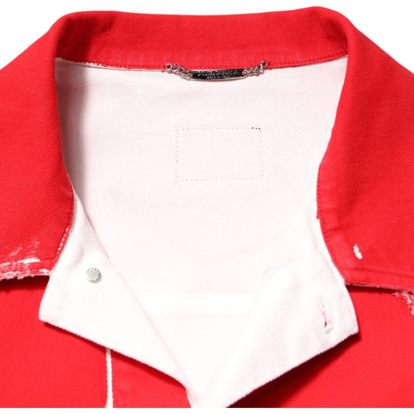 Dolce & Gabbana Red Sleeveless Logo Plaque Vest Jacket JKT41511-58