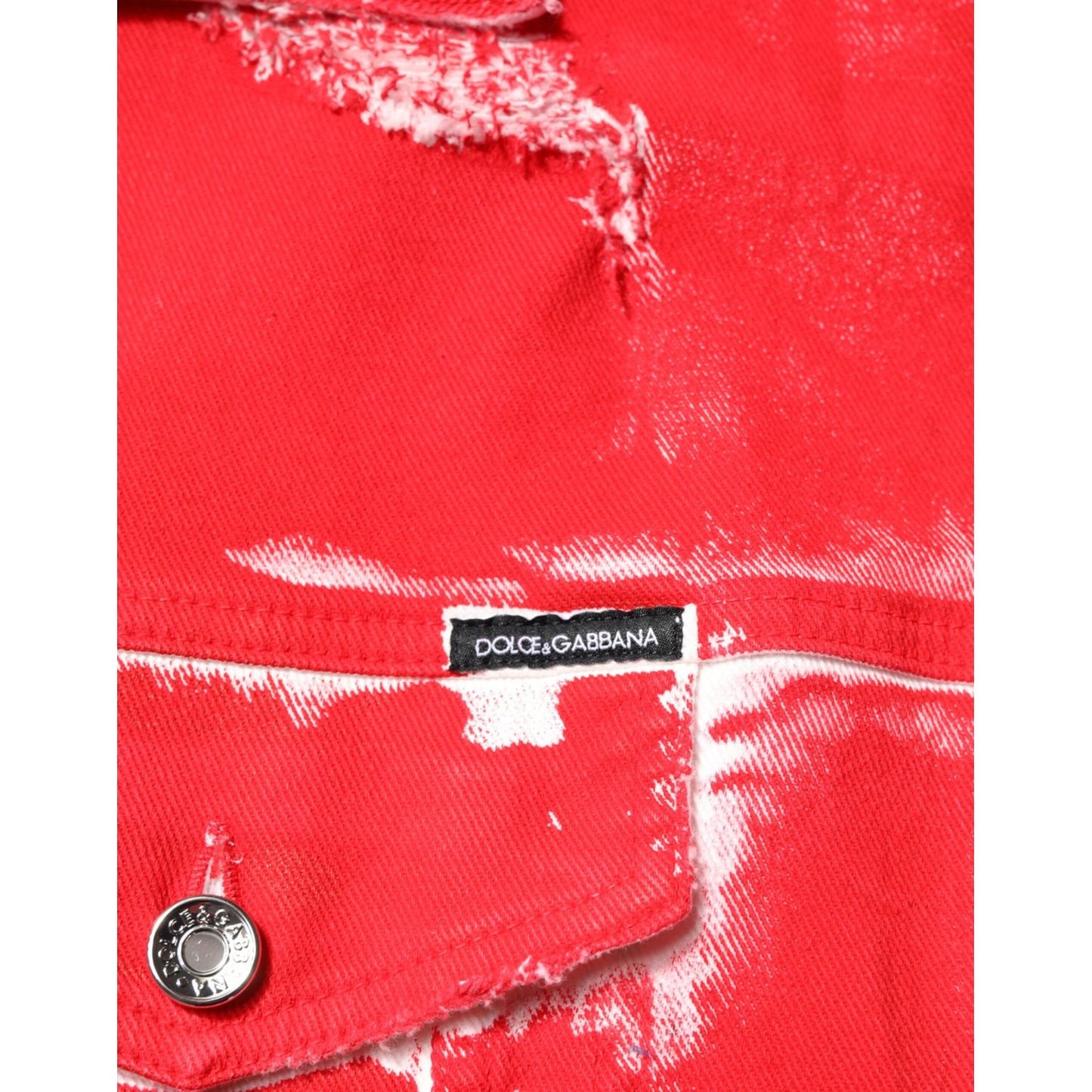 Dolce & Gabbana Red Sleeveless Logo Plaque Vest Jacket JKT41511-58