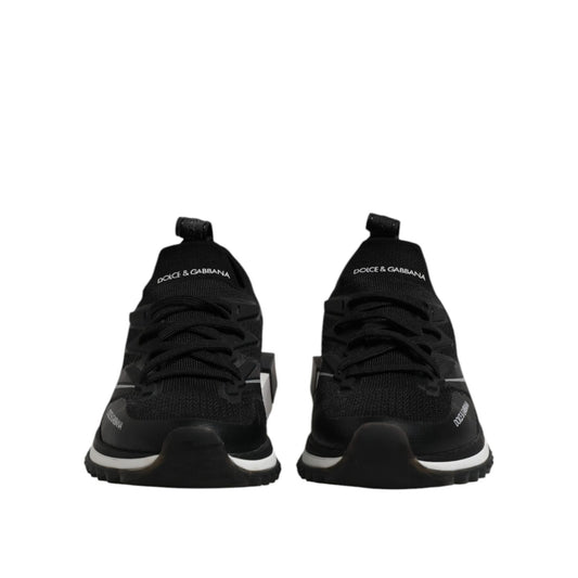 Dolce & Gabbana Black SORRENTO Lace Up Men Sneakers Shoes MV7849-44.5