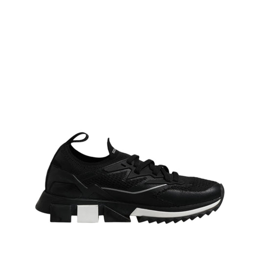 Dolce & Gabbana Black SORRENTO Lace Up Men Sneakers Shoes MV7849-44.5