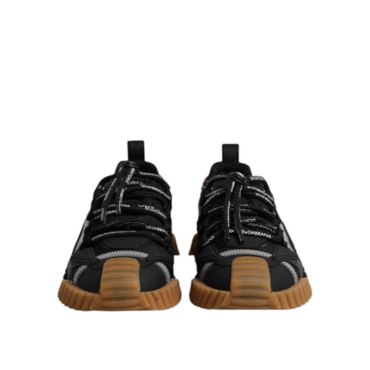 Dolce & Gabbana Black NS1 Lace Up Low Top Men Sneakers Shoes MV7871-45
