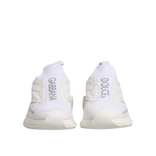 Dolce & Gabbana White SORRENTO Slip On Low Top Sneakers Shoes