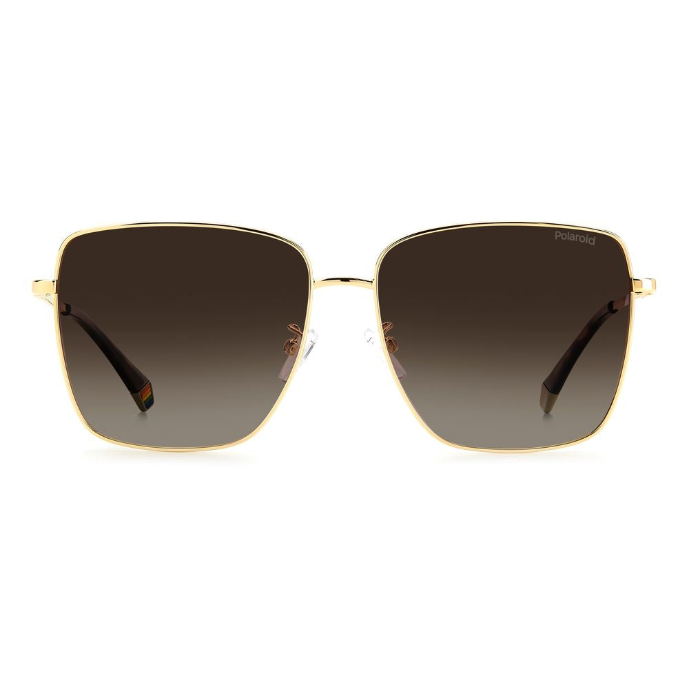Polaroid Gold Metal Sunglasses