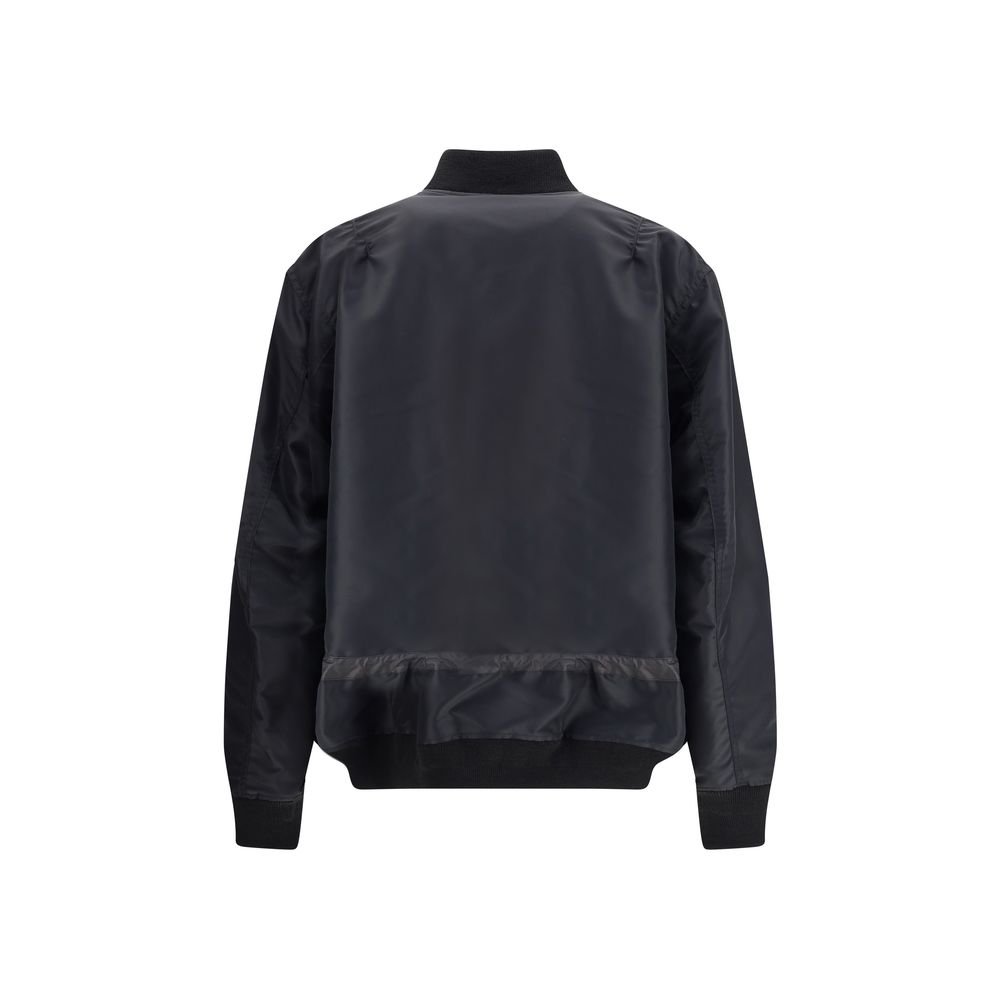 Sacai Black Nylon Bomber