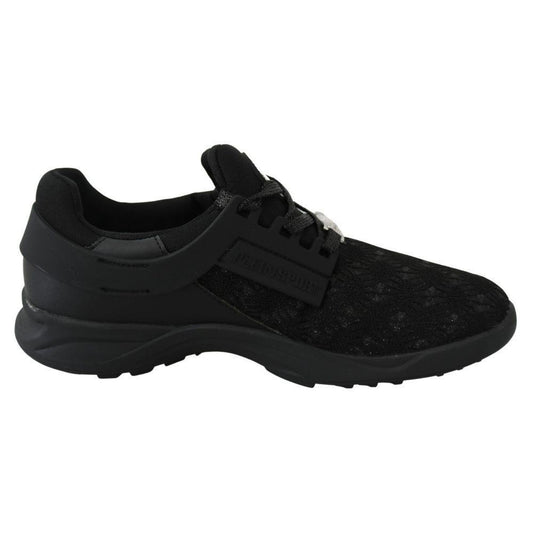 Plein Sport Black Polyester Sneaker PL-1364-EU38/US8