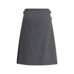 Prada Pleated Skirt in kid mohair PR-P103ZESOOO17N1F0480-IT40 | M