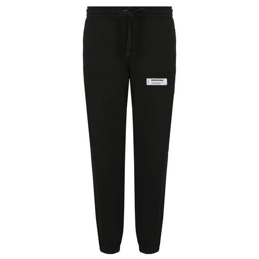 Diego Venturino Black Cotton Men Sweatpant