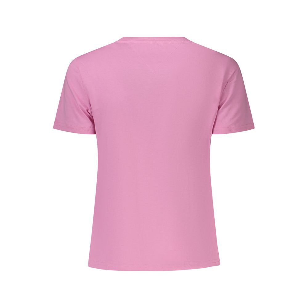 Tommy Hilfiger Pink Cotton Women T-Shirt TO-39326-M