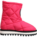 Dolce & Gabbana Pink White Viscose Padded Mid Calf Boots Shoes LA12811 -37