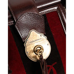 Dolce & Gabbana Multicolor Leather Jacquard Velvet Travel Duffle Bag