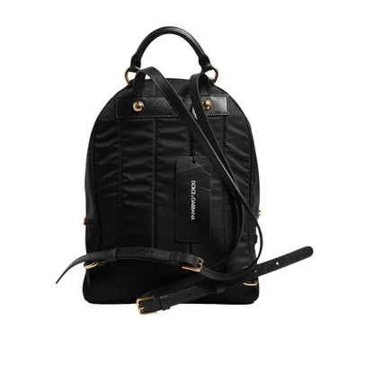Dolce & Gabbana Black Nylon #DGFAMILY VULCANO Embellished Backpack Bag