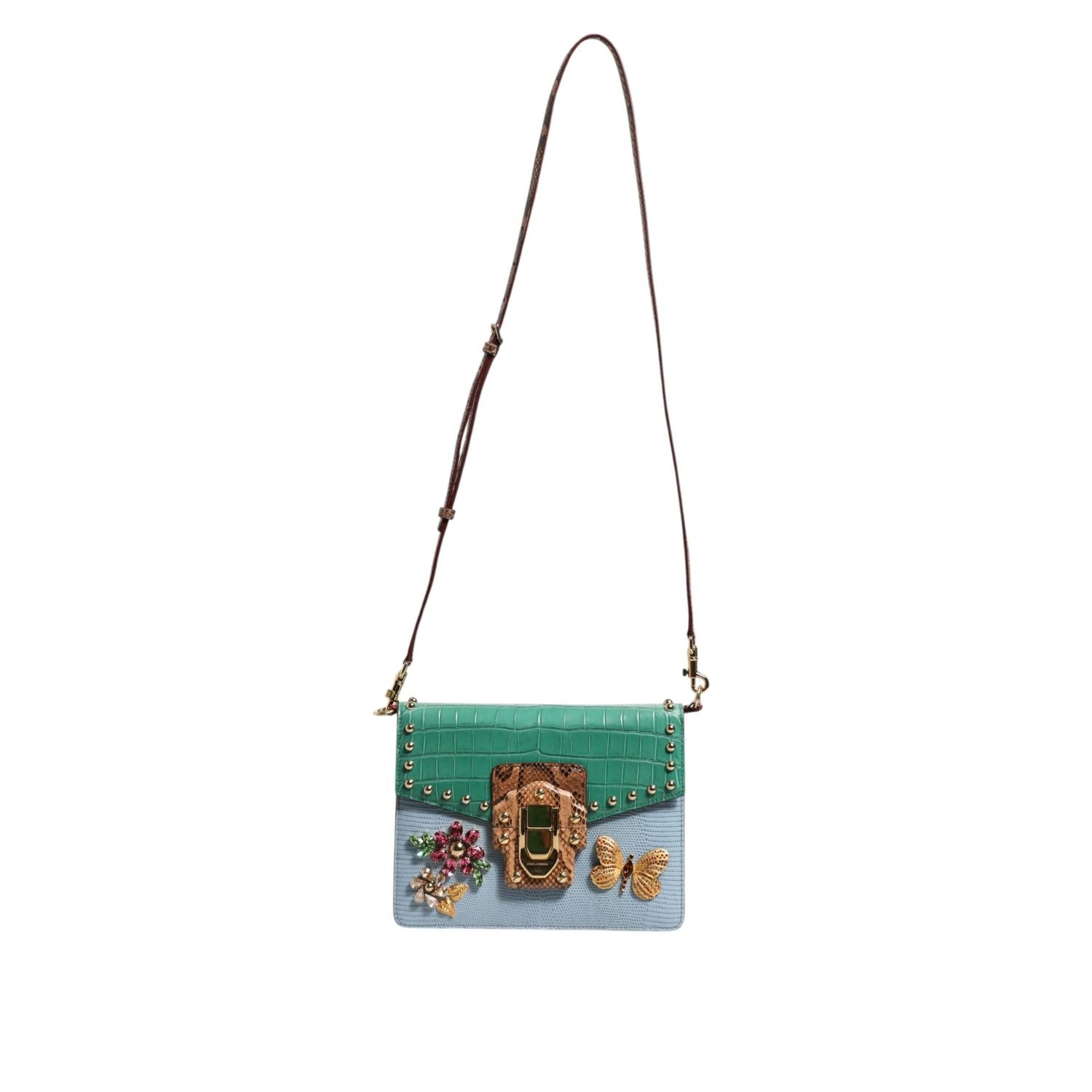 Front view with bag zipped and handles upright.