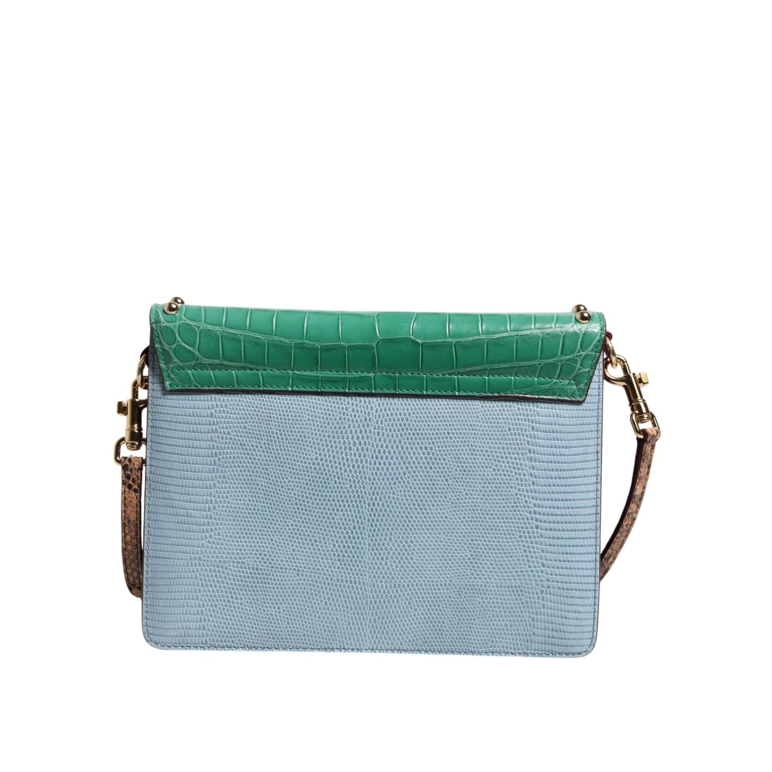 Front view with bag zipped and handles upright.