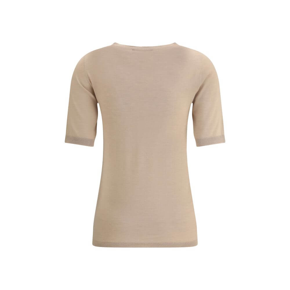 Fabiana Filippi Beige Cashmere T-Shirt