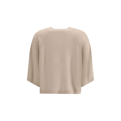 Fabiana Filippi Beige Fleece Wool Sweatshirt