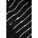 Dolce & Gabbana Black Stripes Hooded Men Sweatshirt Sweater
