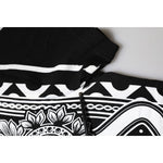 Dolce & Gabbana Black Bandana Print Cotton Crew Neck T-shirt TSH91025-52