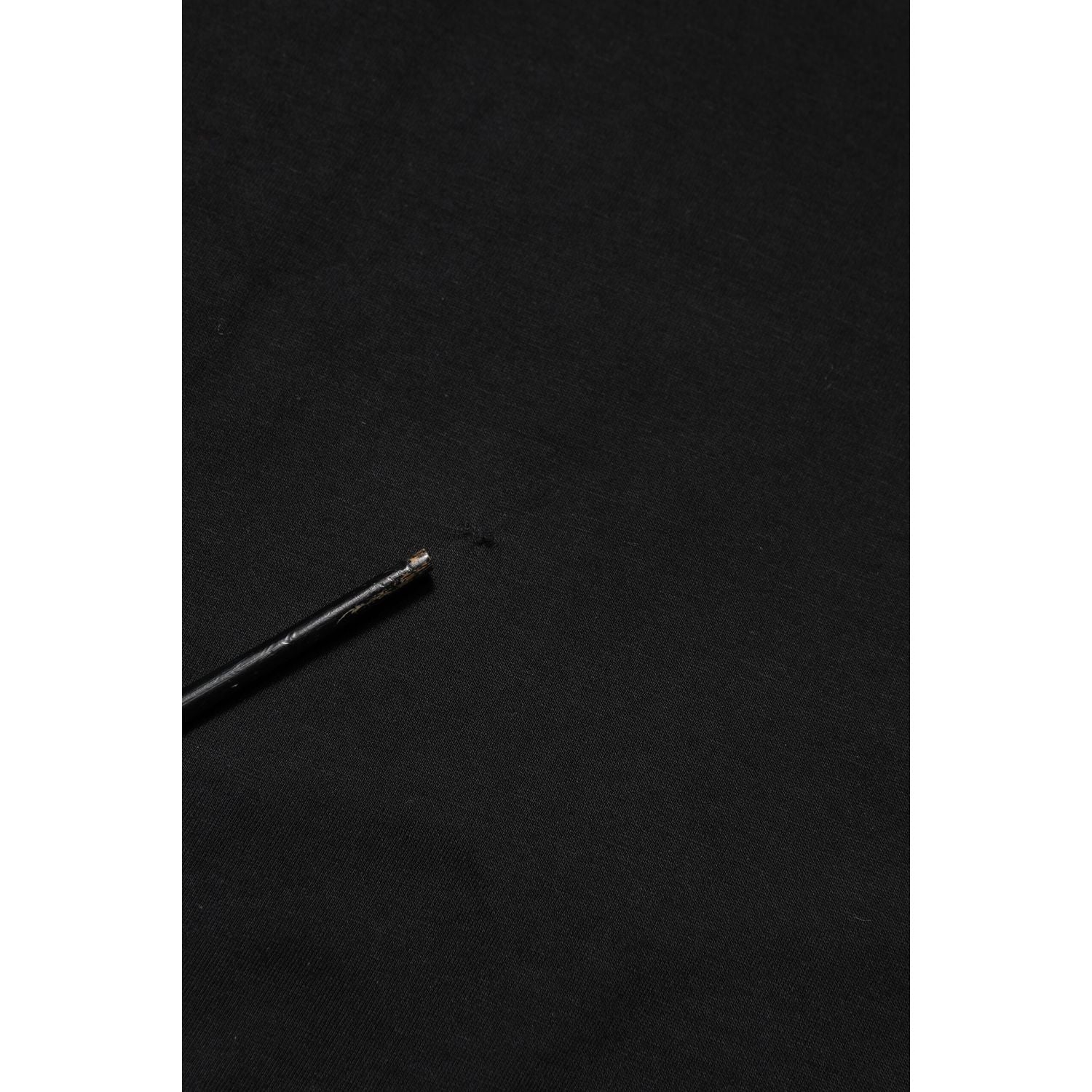 Dolce & Gabbana Black Logo Plaque Cotton Crew Neck T-shirt