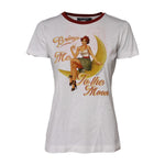 Dolce & Gabbana White Bring Me To The Moon Pin Up T-shirt Top TSH90675-42
