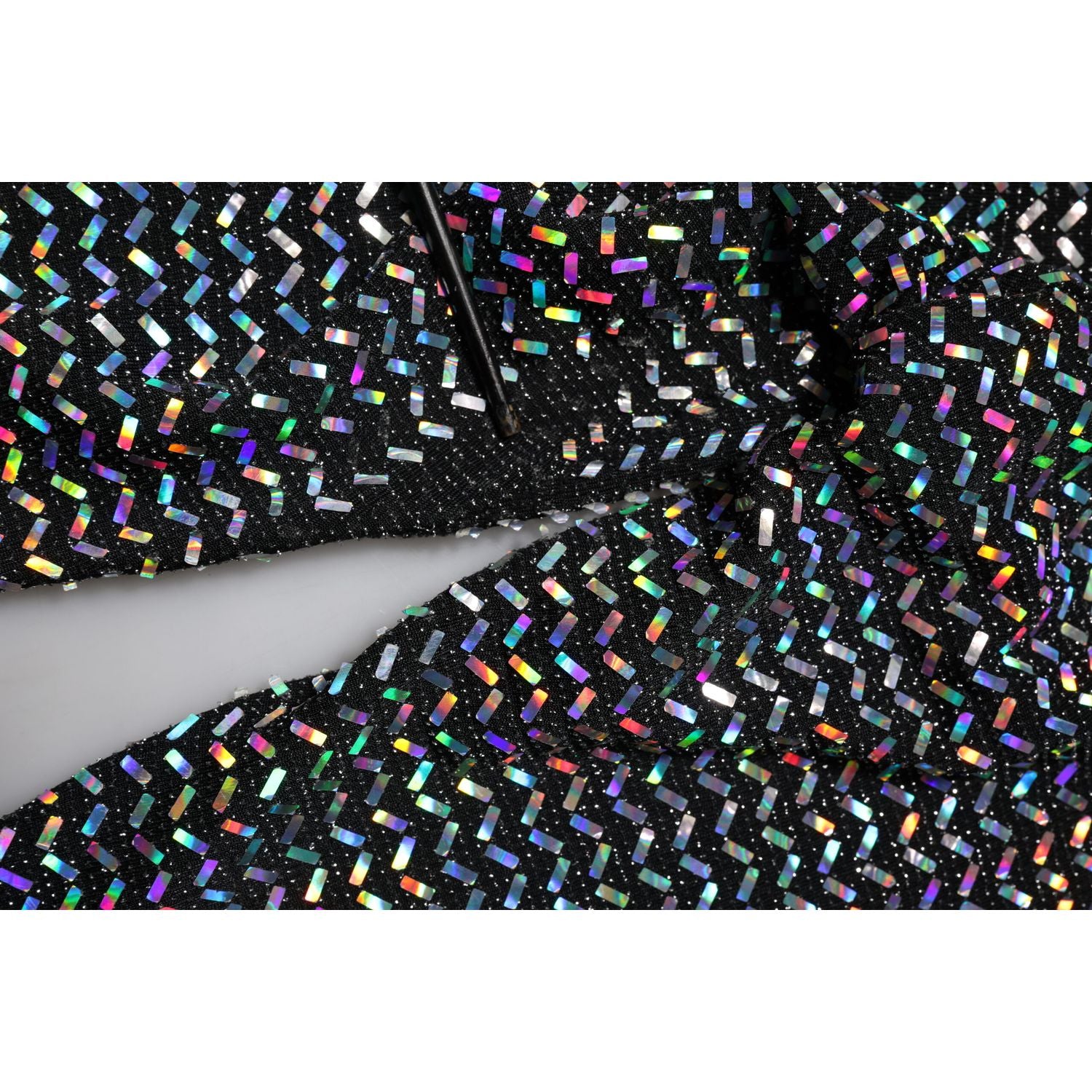 Dolce & Gabbana Multicolor Sequined Leggings Trouser Pants