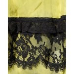 Dolce & Gabbana Yellow Black Babydoll Chemise Lingerie Dress DR81835-2