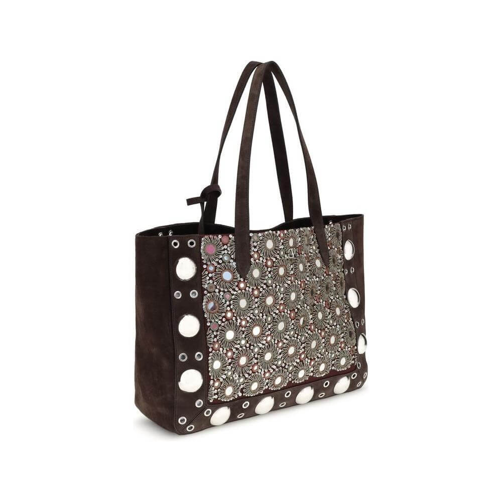 Front view with bag zipped and handles upright.