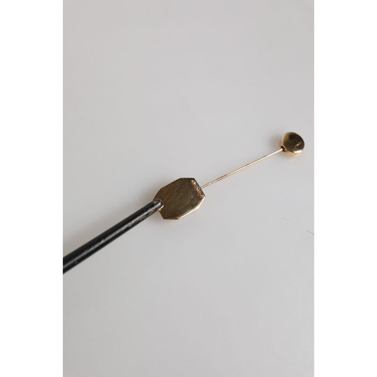 Dolce & Gabbana Rhinestone Embellished Sterling Silver Collar Brooch Pin