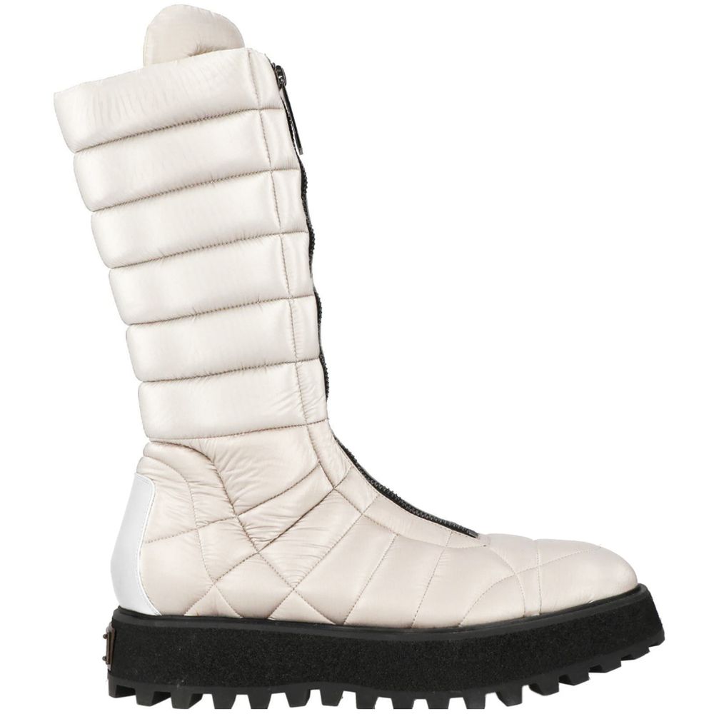 Dolce & Gabbana White Nylon Men Boot