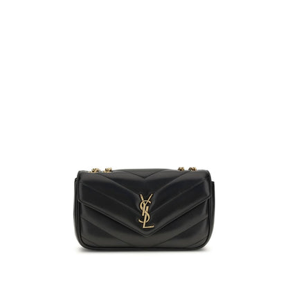 Saint Laurent Black Lamb Ovis Aries Aries Shoulder Bag