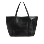 Dolce & Gabbana Black Leather Miss Escape Shopping Tote Women Borse Bag with gold metal detailing