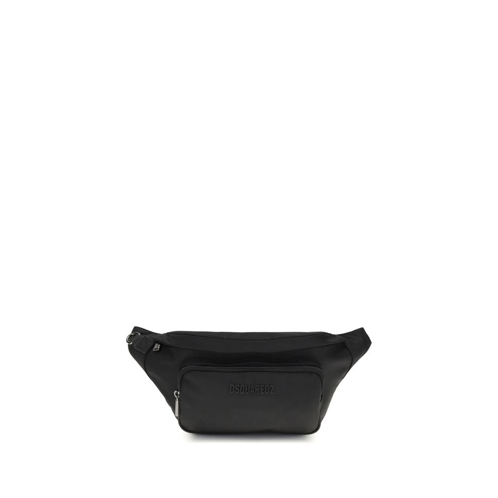 Front view with bag zipped and handles upright.