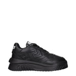 Versace Black Leather Chunky Sneakers
